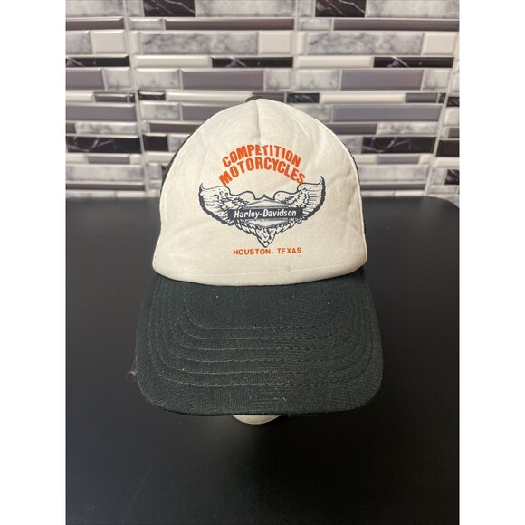 Vintage Trucker Hat - Harley Davidson Competition Motorcycles - Snapback - Picture 2 of 12